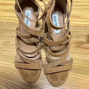 Steve Madden Brown Strappy Heels